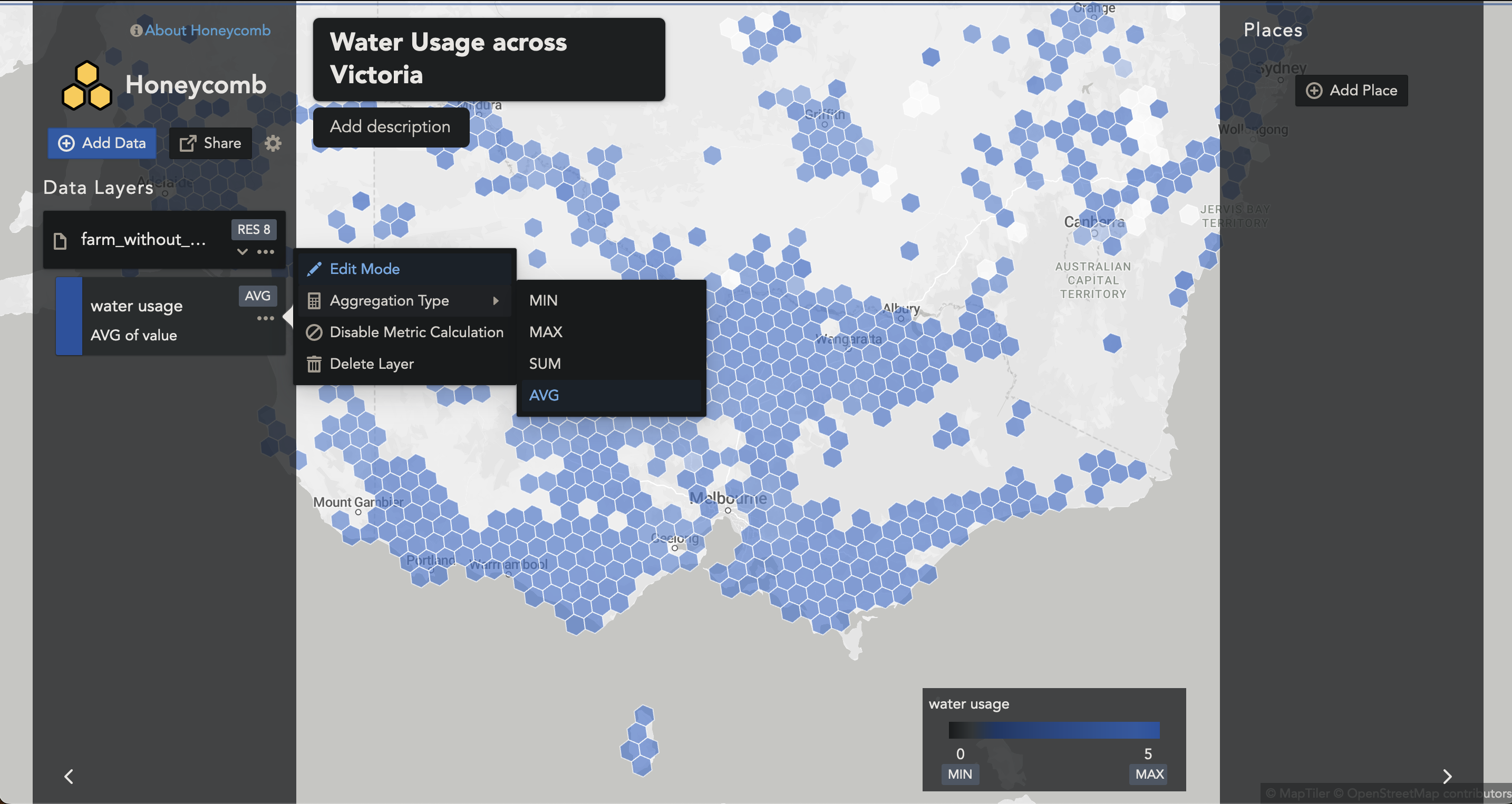 Change Aggregation Type